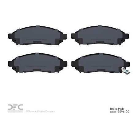 Dynamic Friction Co DFC 3000 Semi-Metallic Brake Pads - Dynamic Friction Company 1311-1094-00 1311-1094-00